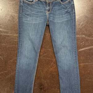 BKE Addison Skinny Jeans Medium Wash Contrast Stitch Women's 30L